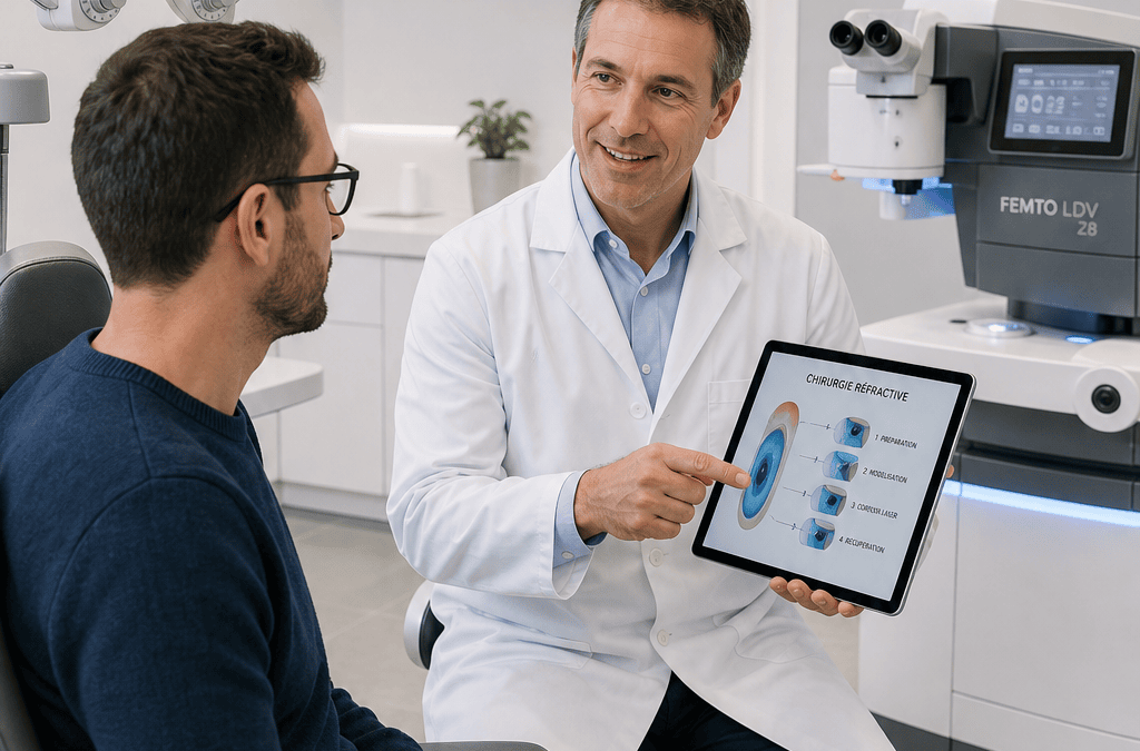 Chirurgie réfractive : le déroulement de l’opération et les précautions à prendre avant et après, pour porteurs de lunettes et lentilles